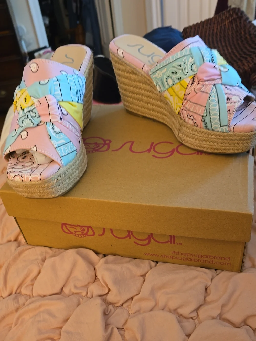 Sugar Harlem Multi Pastel Wedges